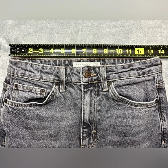 Topshop Straight Jeans | Women’s W28 L32 | Gray Wash - Picture 8 of 8
